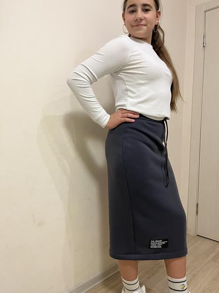 Юбка Moda school (one size) M422 d.grey (деми)