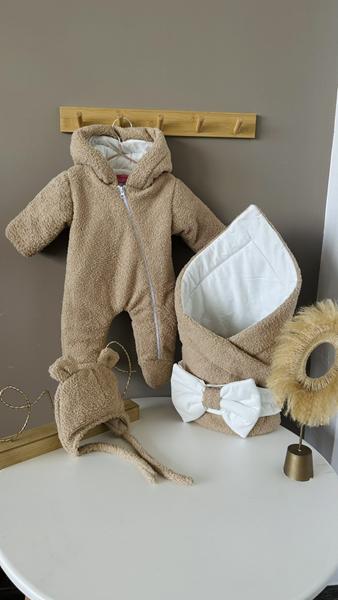 Комбинезон Moda school (0-0.3) M467 beige (деми)