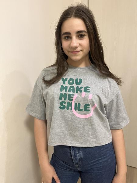 Футболка Moda school (140-164) M484 grey (лето)