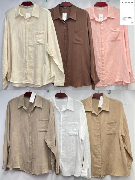 Рубашка BASE (XL-4XL) 4021-3 white (деми)