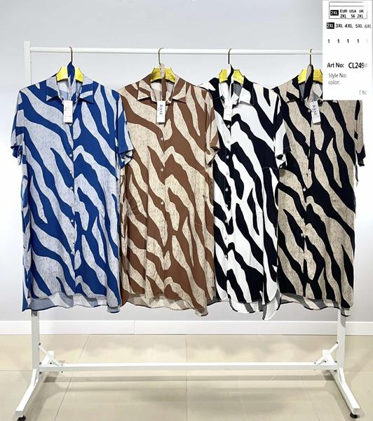 Платье BASE (2XL-6XL) CL249 white (лето)