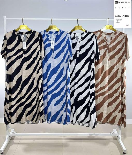 Платье BASE (2XL-6XL) CL427 white (лето)