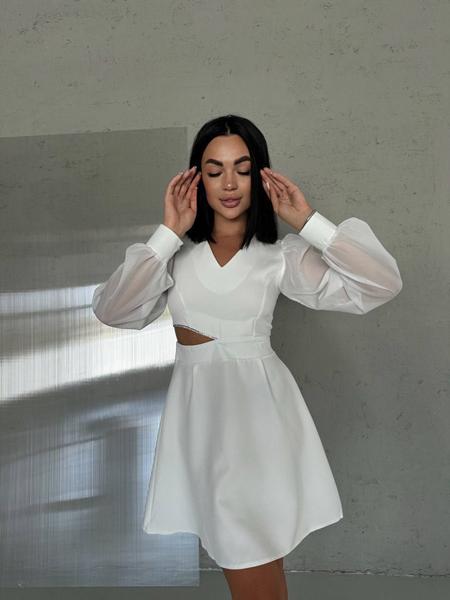 Платье Adam&Eva (42-46) 226 white (деми)