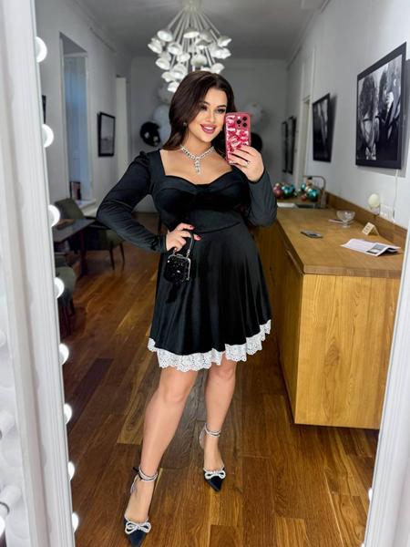 Платье Adam&Eva (50-56) 233 black (деми)