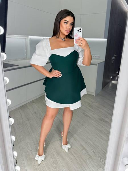 Платье Adam&Eva (42-56) 240 green (деми)