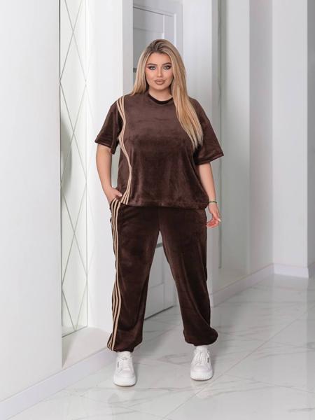 Костюм спорт Seven Zikina (50-64) 1359 brown (лето)