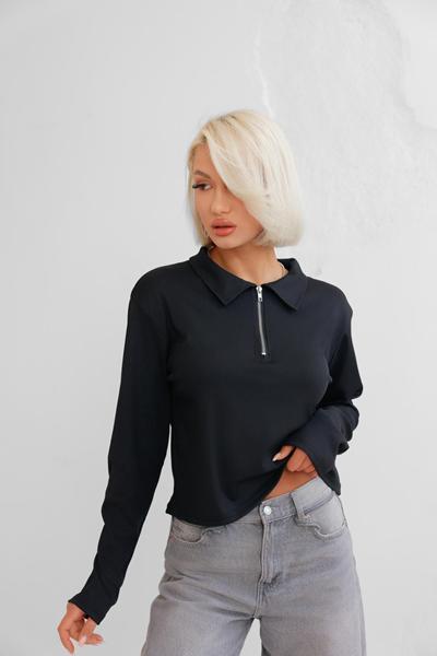 Свитер Katty (L-2XL) 7334 black (деми)