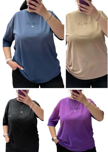 Футболка Elena&Vika (46-58) 25107 blue (лето)