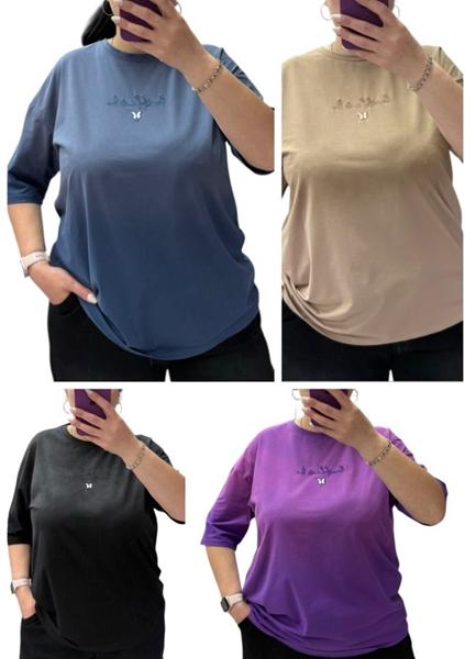 Футболка Elena&Vika (46-58) 25107 purple (лето)