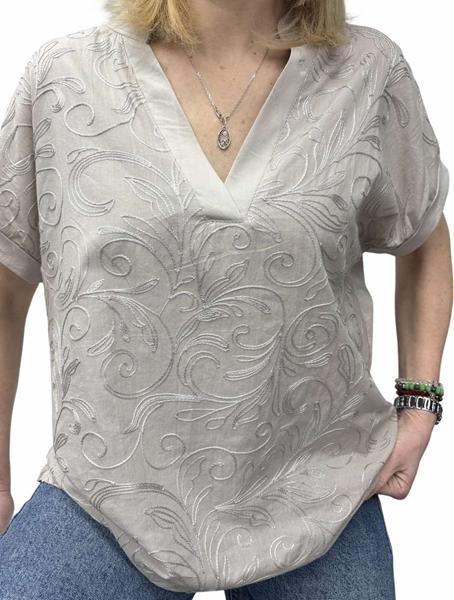 Футболка Elena&Vika (48-54) 26003 l.grey (лето)