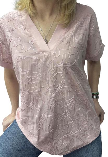 Футболка Elena&Vika (48-54) 26003 powder (лето)