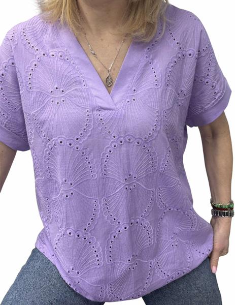 Футболка Elena&Vika (48-54) 26004 lilac (лето)