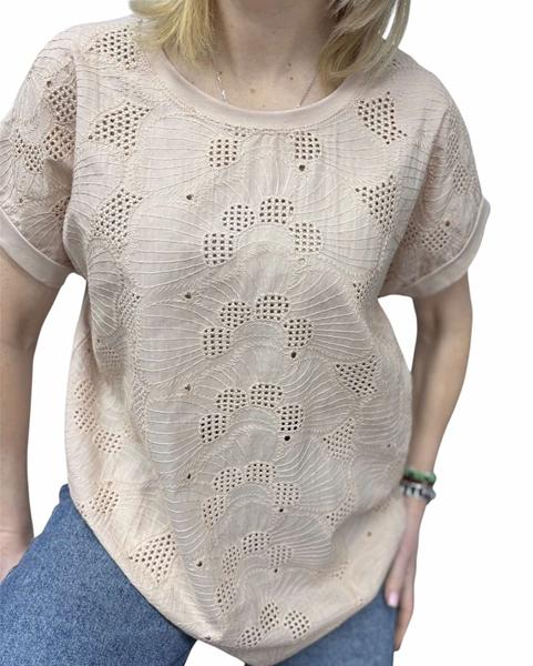 Футболка Elena&Vika (48-54) 26005 beige (лето)