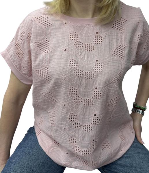 Футболка Elena&Vika (48-54) 26005 pink (лето)