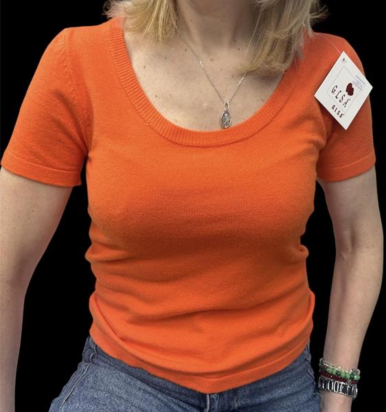 Футболка Elena&Vika (42-46) 26114 orange (лето)