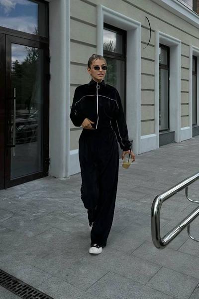 Костюм спорт Femzone (42-52) 1179 black (деми)