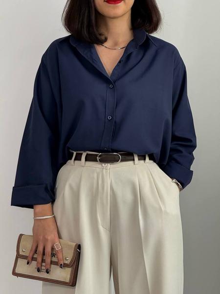 Блузка Femzone (42-58) 1183 navy (деми)