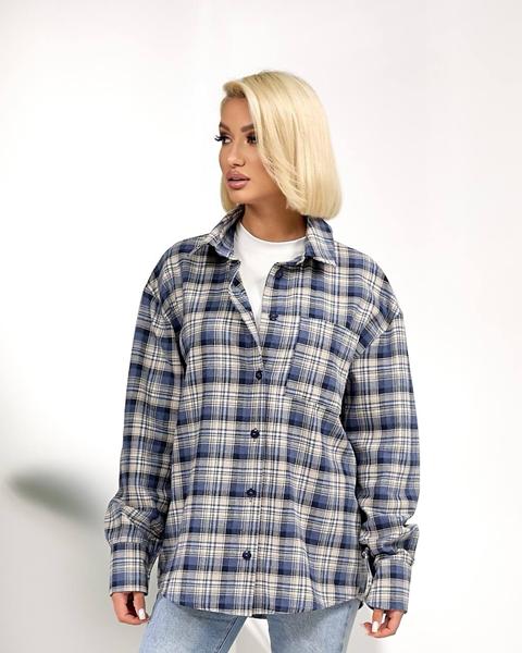 Рубашка Lelis (42-48) 1050 blue (деми)