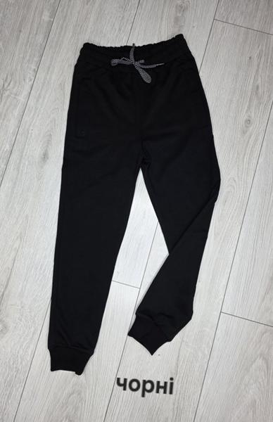 Штаны спорт MMZ (7-10) M1001 black (деми)