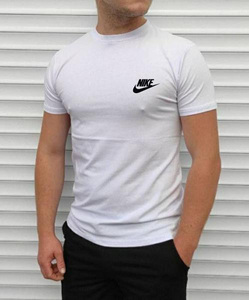 Футболка Sport style (M-2XL) 082 white (лето)
