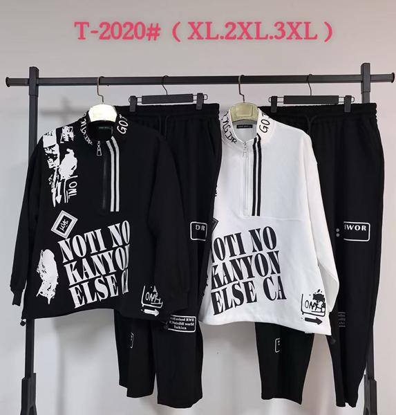 Костюм спорт DGMD (XL-3XL) T2020 black (деми)