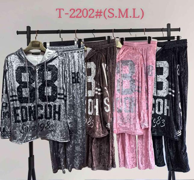 Костюм спорт DGMD (S-L) T2202 grey (деми)