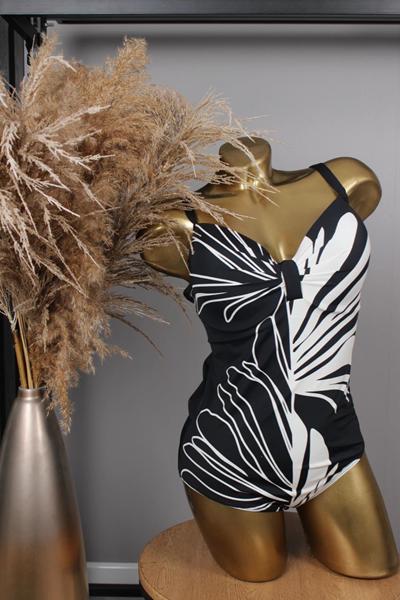 Купальник Sun&Sea (48-56) 26812 black-white (лето)