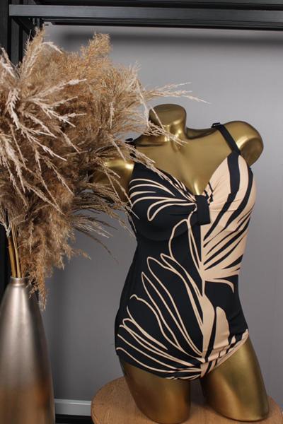 Купальник Sun&Sea (48-56) 26812 black-beige (лето)