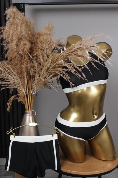 Комплект Sun&Sea (32-40) N3629 black-white (лето)