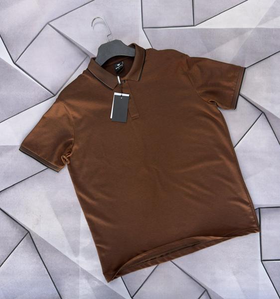 Футболка Rassul (XL-5XL) 66308 brown (лето)