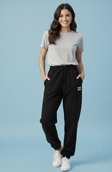 Штаны спорт Annet (S-L) AZ0187 black (деми)