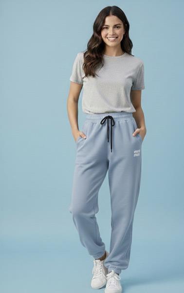 Штаны спорт Annet (S-L) AZ0187 blue (деми)