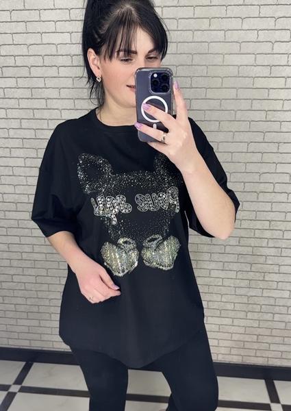 Футболка LeVisha (S-L) 250102 black (лето)