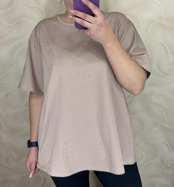 Футболка LeVisha (52-56) 26002 d.beige (лето)