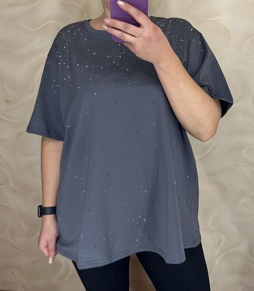 Футболка LeVisha (52-56) 26002 grey (лето)