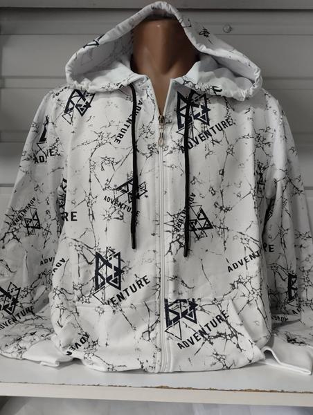 Кофта спорт Panda (S-2XL) 1462 white (деми)