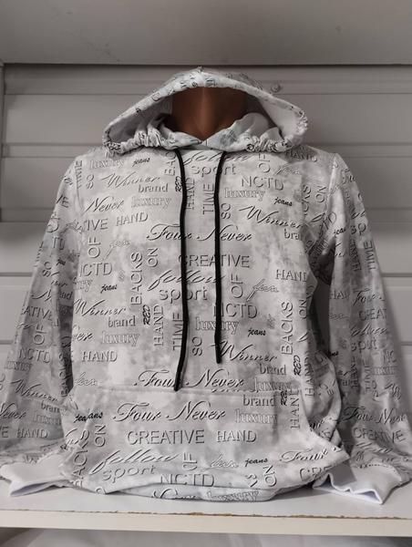 Худи Panda (S-2XL) 1472 l.grey (деми)