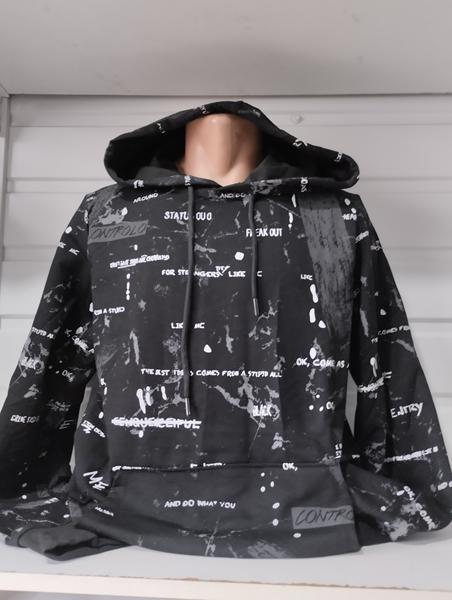 Худи Panda (S-2XL) 1476 black (деми)