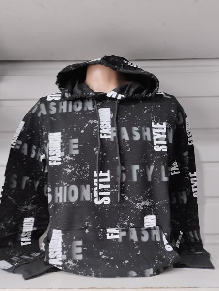 Худи Panda (S-2XL) 1477 black (деми)