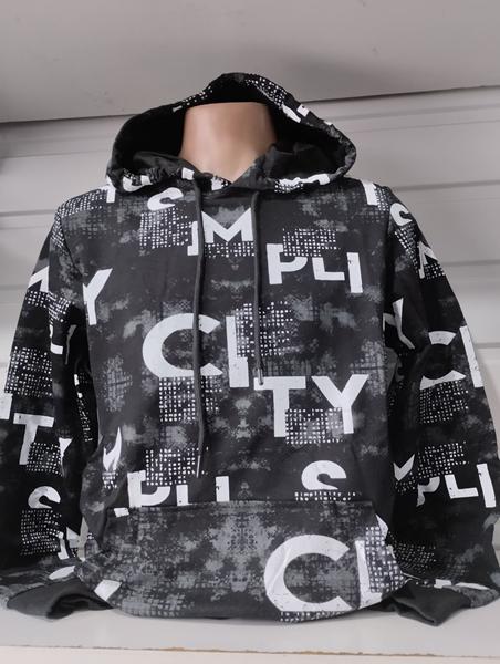 Худи Panda (S-2XL) 1483 black (деми)