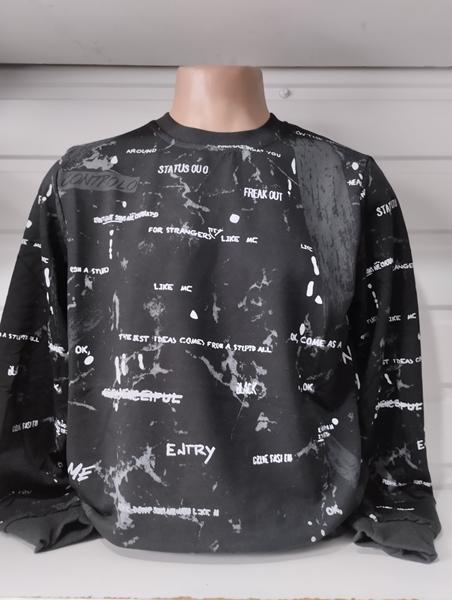 Свитер Panda (S-2XL) 1486 black (деми)