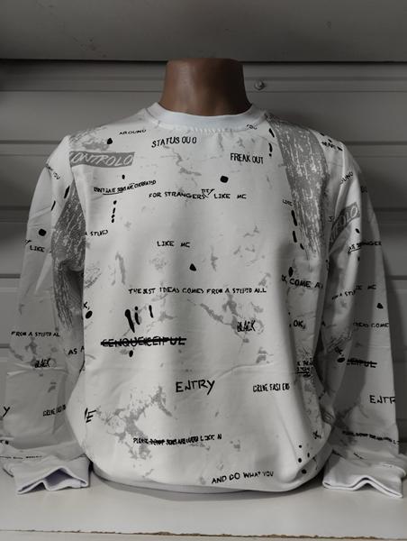 Свитер Panda (S-2XL) 1487 white (деми)