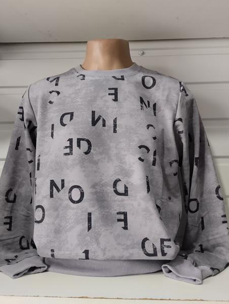 Свитер Panda (S-2XL) 1494 grey (деми)