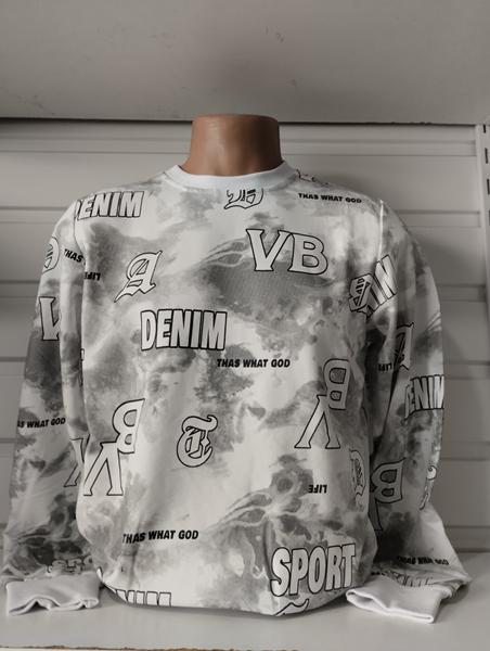 Свитер Panda (S-2XL) 1509 white (деми)