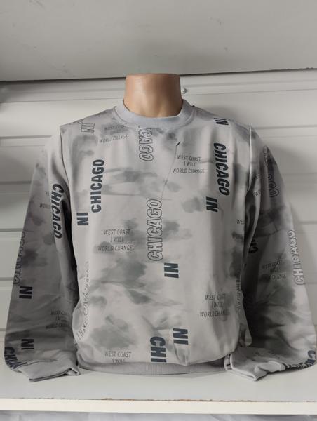 Свитер Panda (S-2XL) 1511 grey (деми)