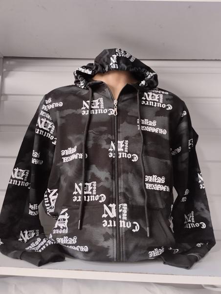 Кофта Panda (S-2XL) 1518 black (деми)