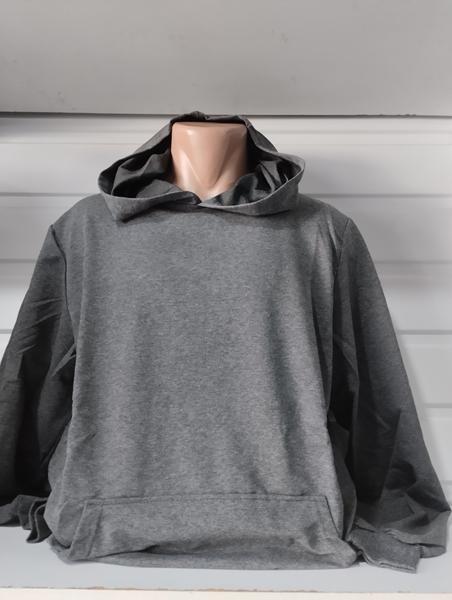 Худи Panda (2XL-6XL) 1531 grey (деми)