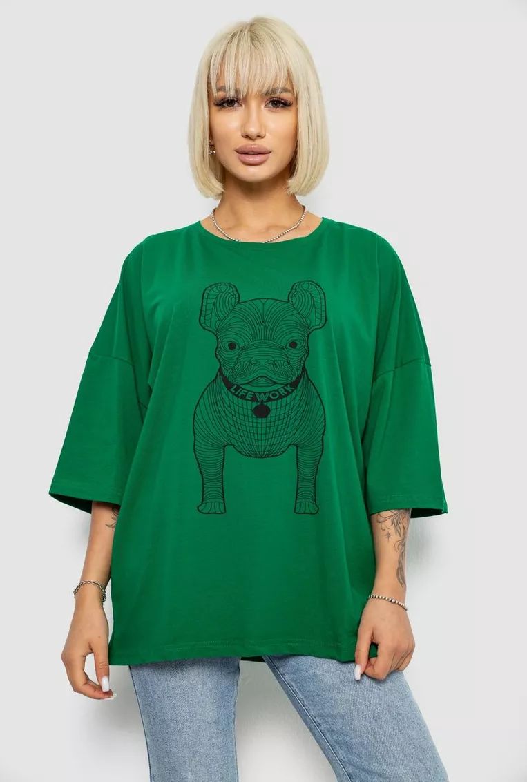 Футболка Seven Group (4XL-5XL) 3008 green (лето)