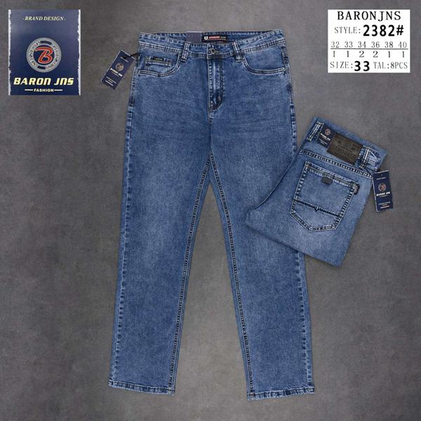 Джинсы Baron Jeans (32-40) 2382 blue (деми)