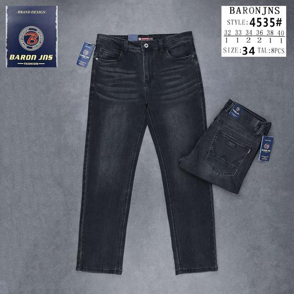 Джинсы Baron Jeans (32-40) 4535 black (деми)